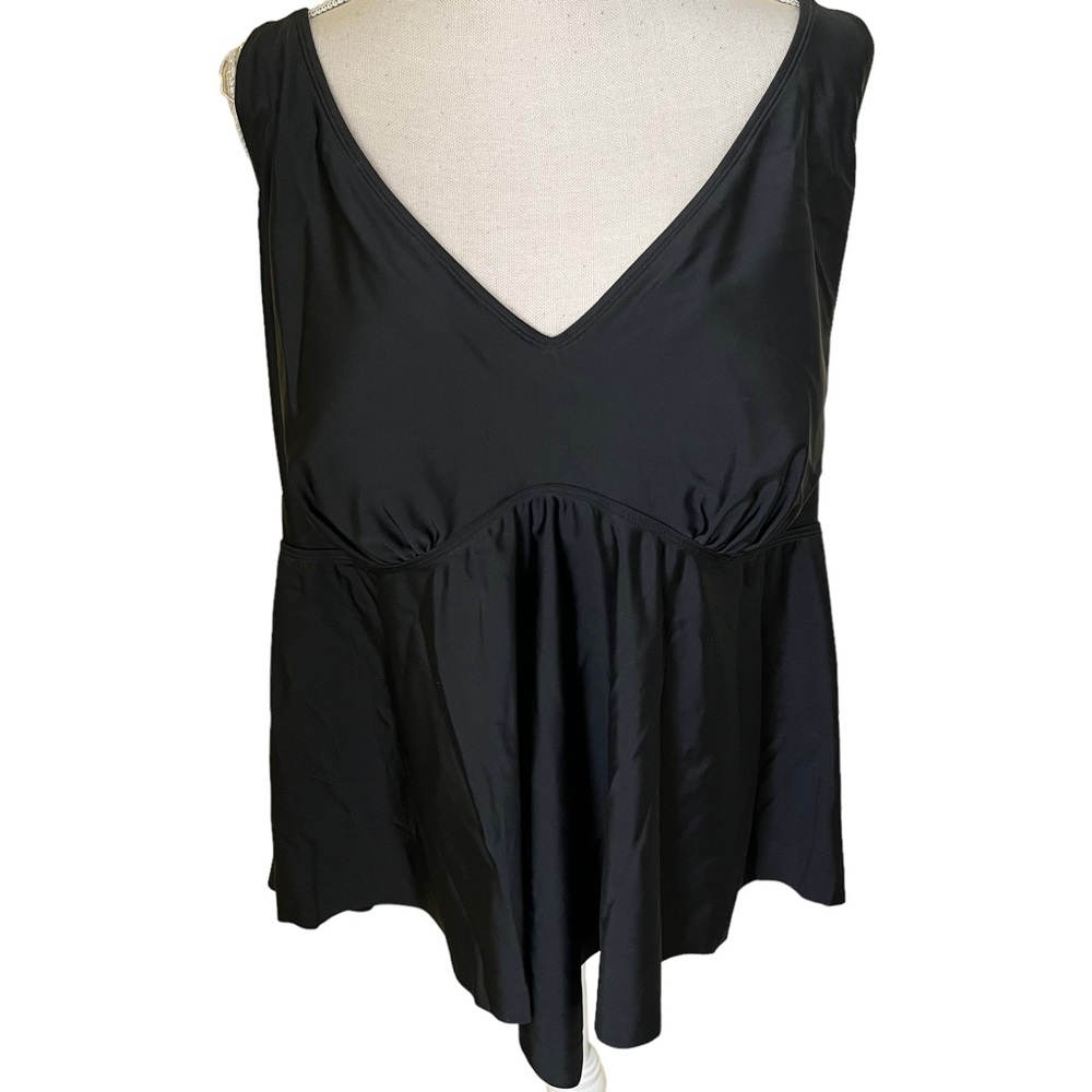 torrid Black Tankini Swim Top 4X NEW